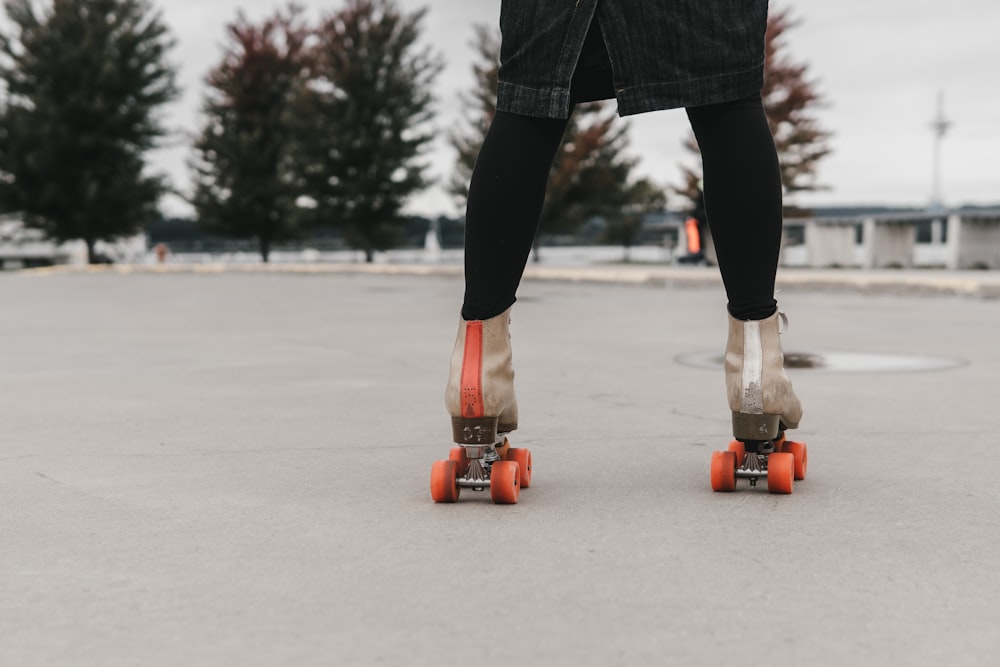 person skating on road