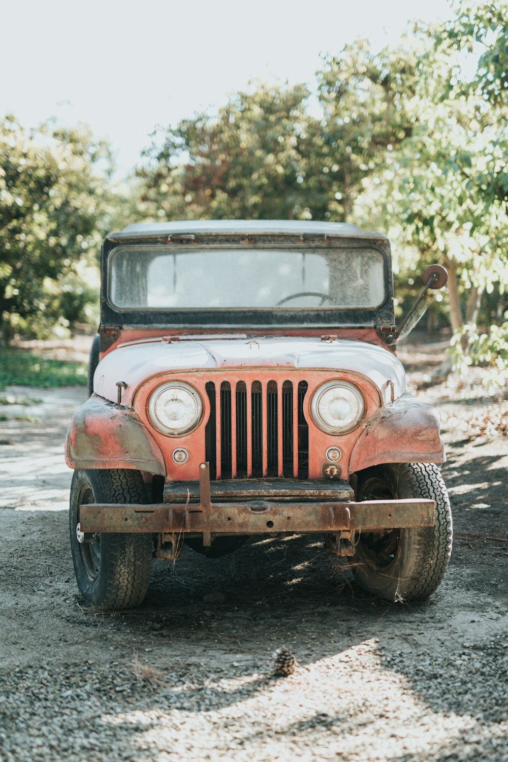 selective focus photography of brown Jeep Wrangler