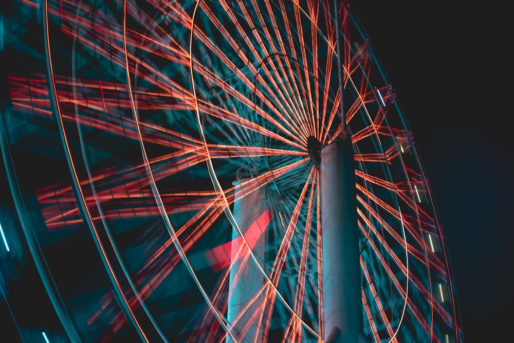 brown and gray Ferris wheel