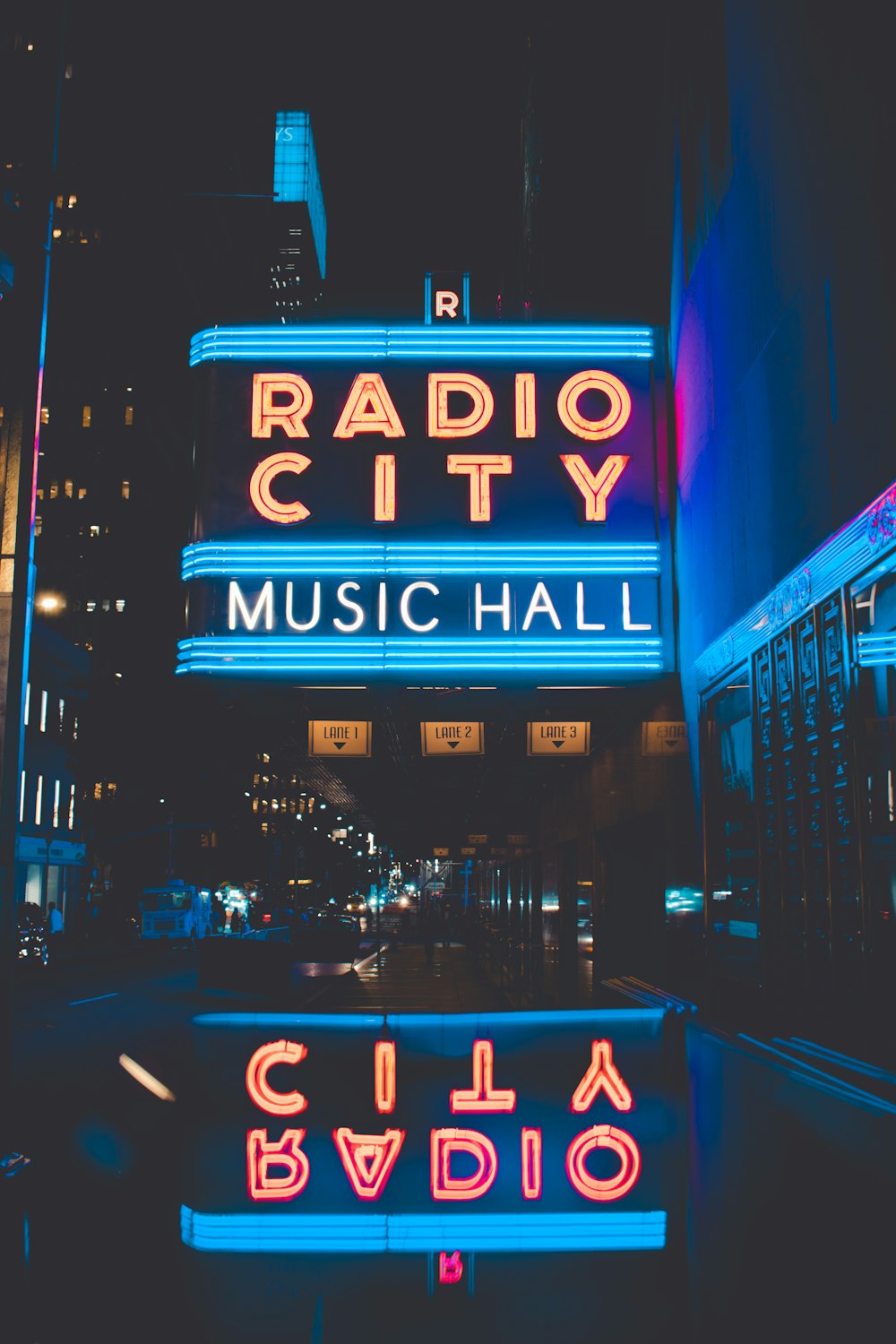 Radio City Music Hall LED signage