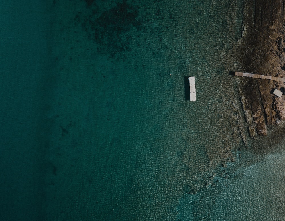 aerial photography of blue sea