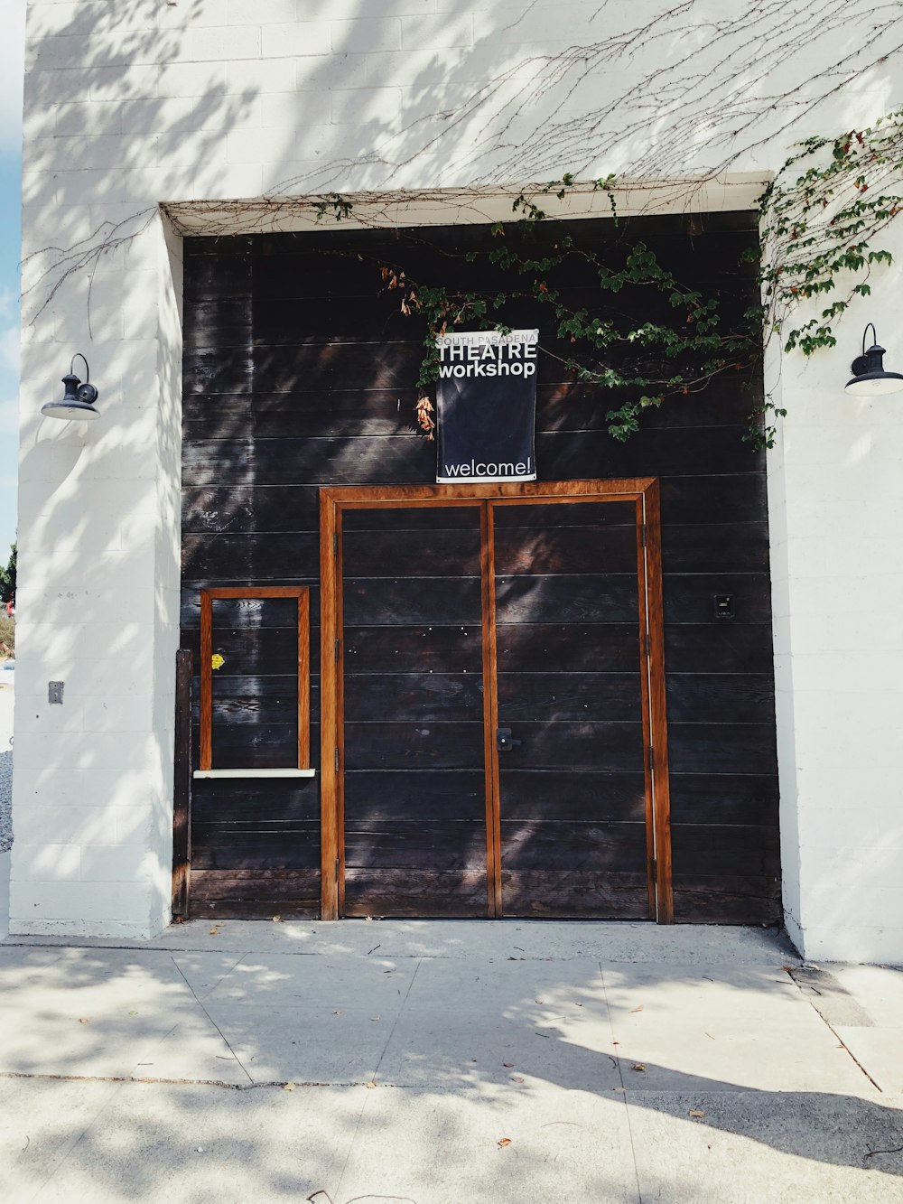 photo of black and brown door