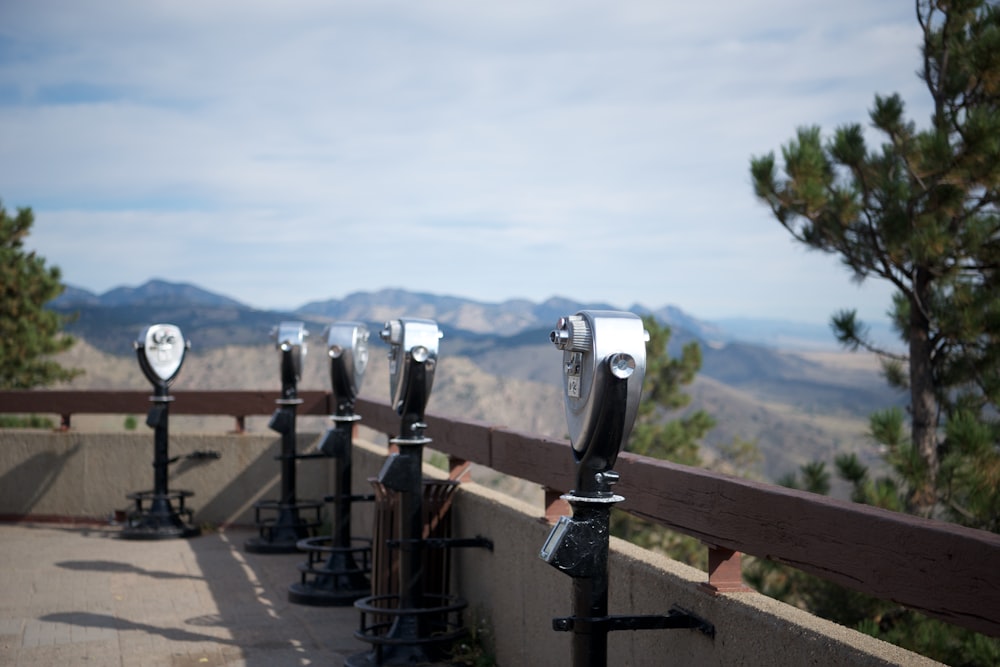 gray and black telescopes