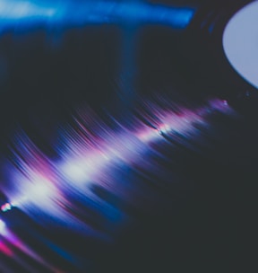 closeup photography of vinyl record