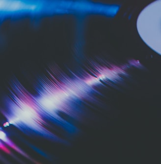 closeup photography of vinyl record