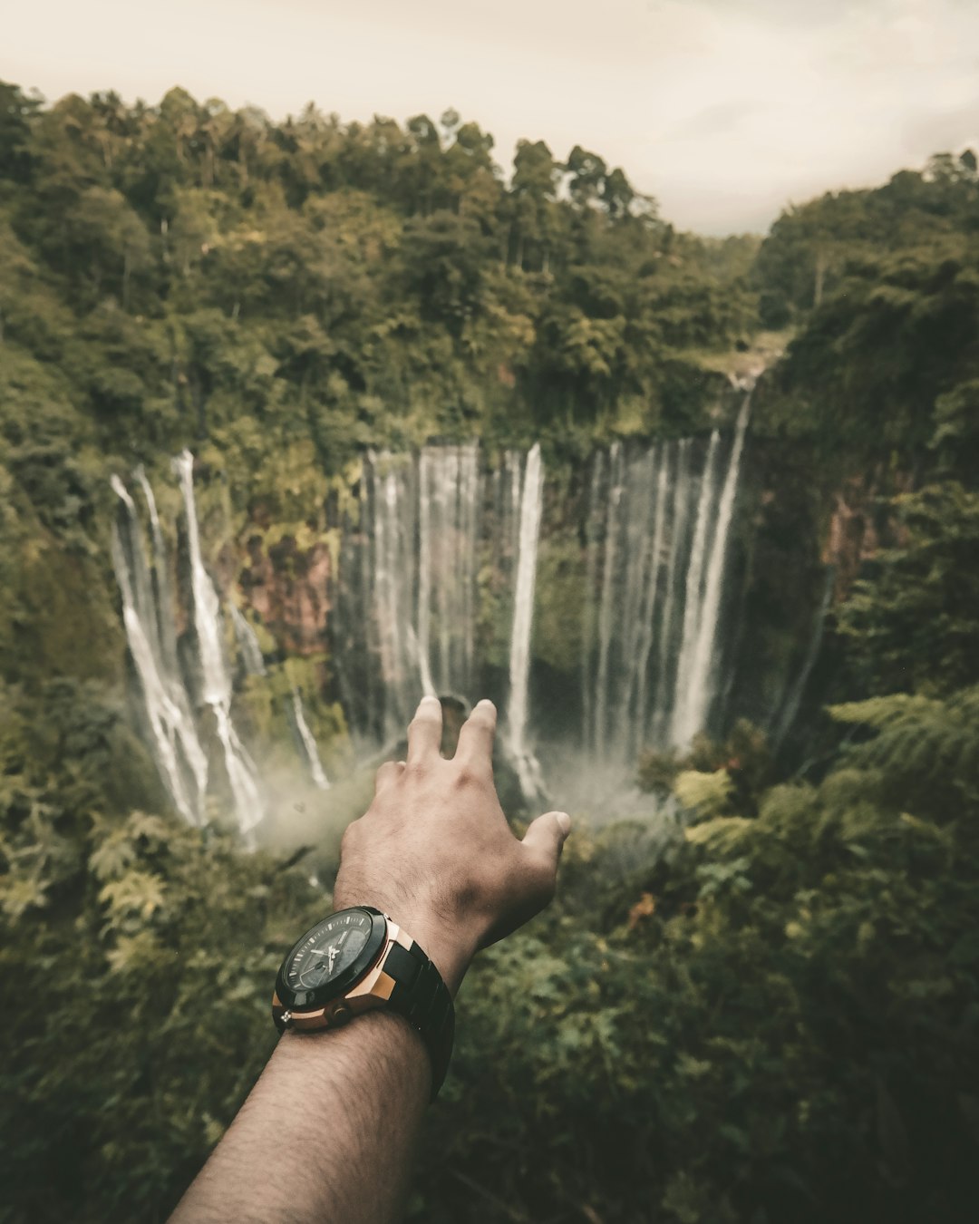 Waterfall photo spot Tumpak Sewu Waterfall East Java