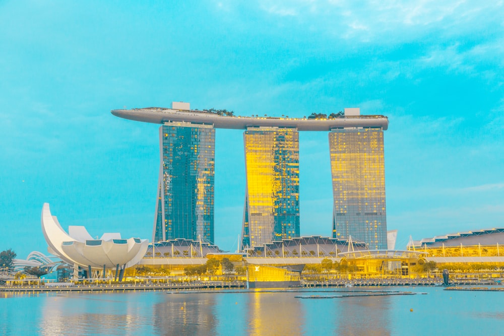 building near body of water