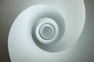 spiral white and gray illustration