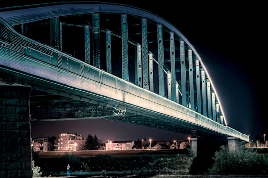 gray bridge in Zagreb Croatia