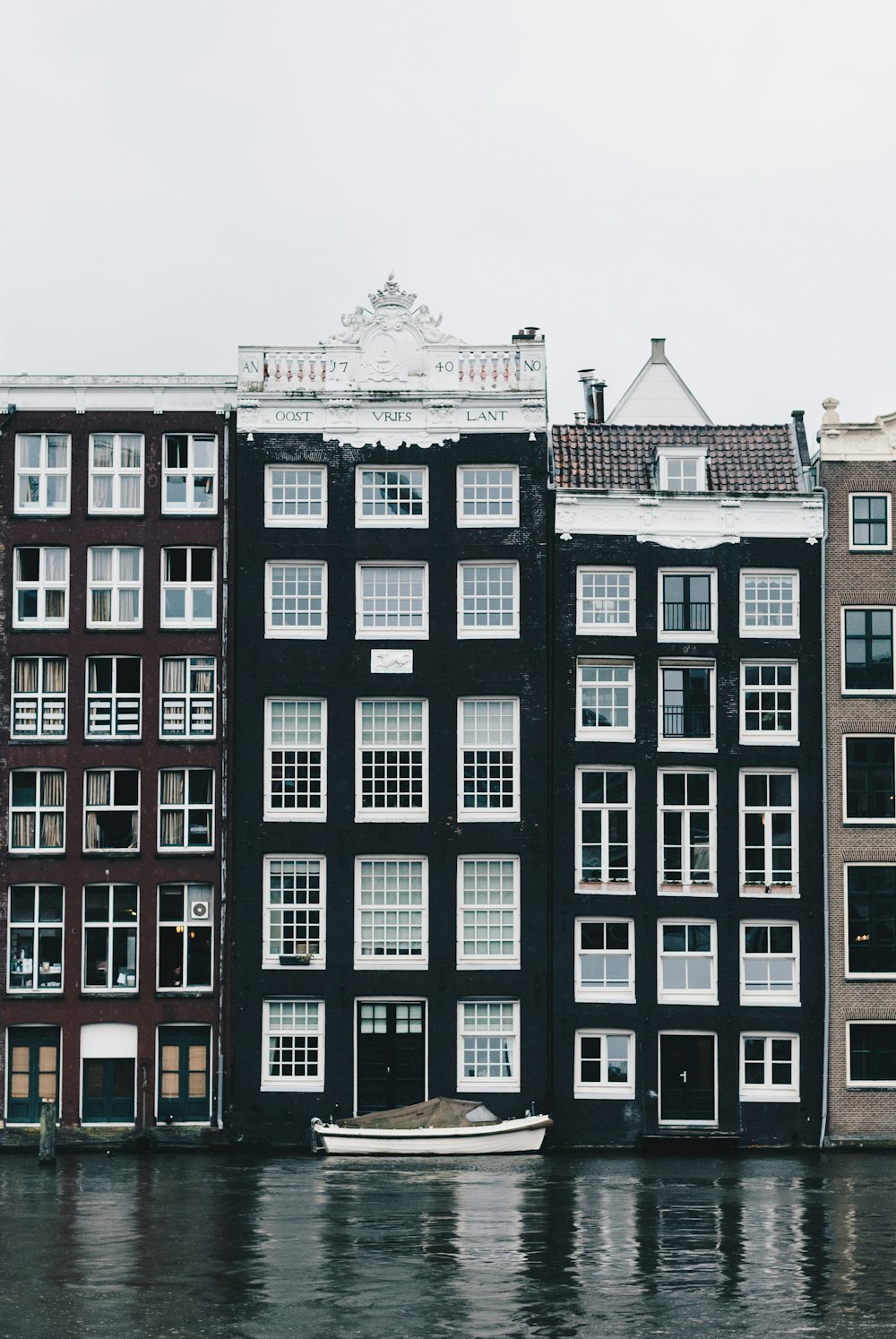 black and white concrete building