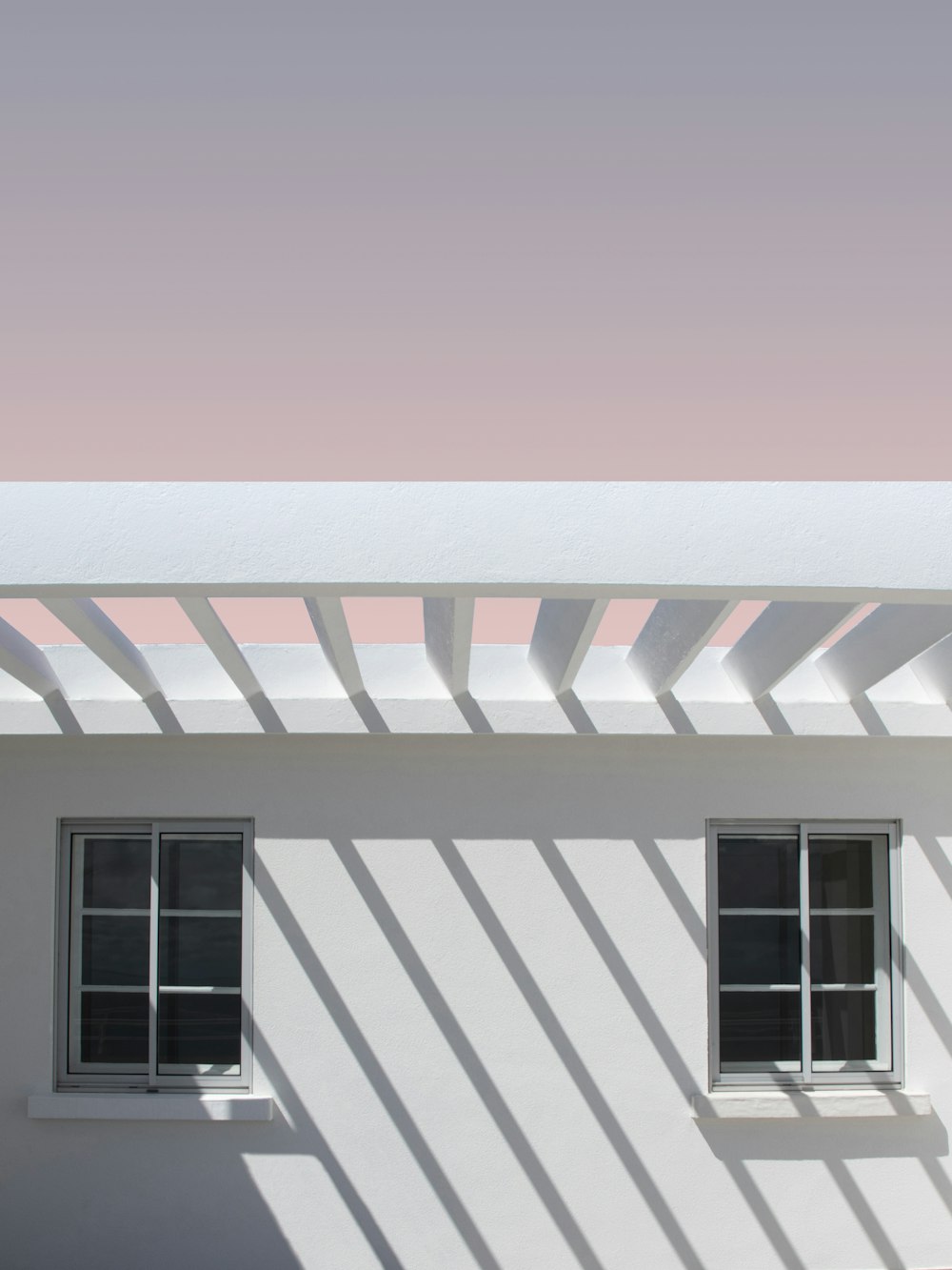 foto de closeup da casa de concreto branco