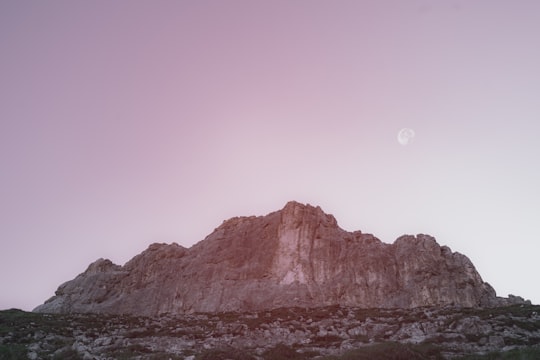 low-angle photography of gray mountain in Latemar Italy