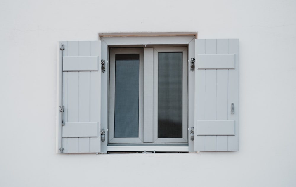 white sliding glass door