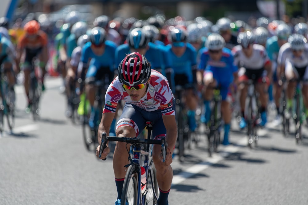 man riding bicycle