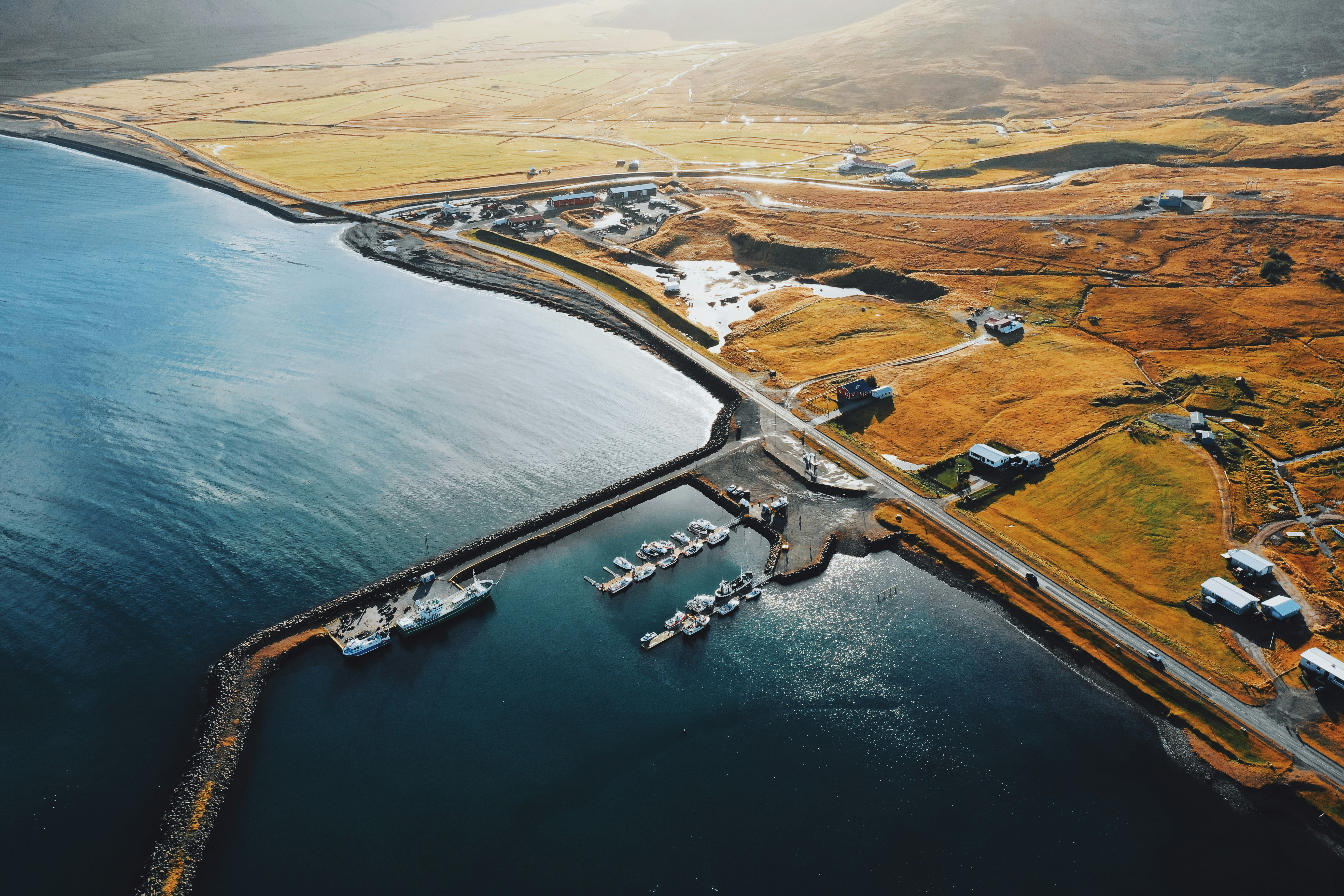 yacht marina at the countryside