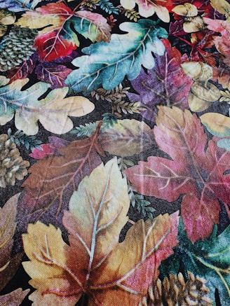 A vibrant collage of seasonal clipart featuring autumn leaves, pumpkins, and cozy motifs.