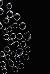 black and white bubbles wallpaper