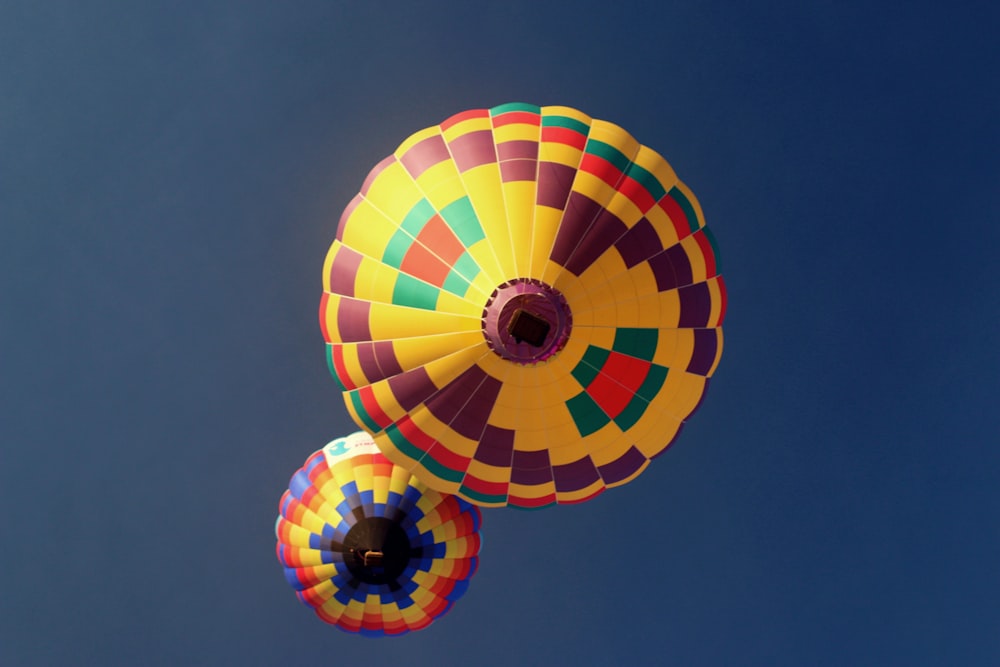 yellow and purple balloon