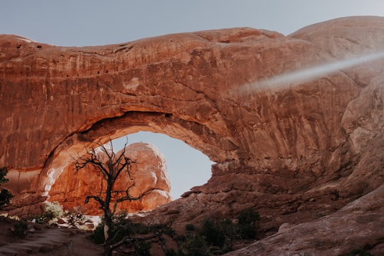 rock formation in Arches National Park United States