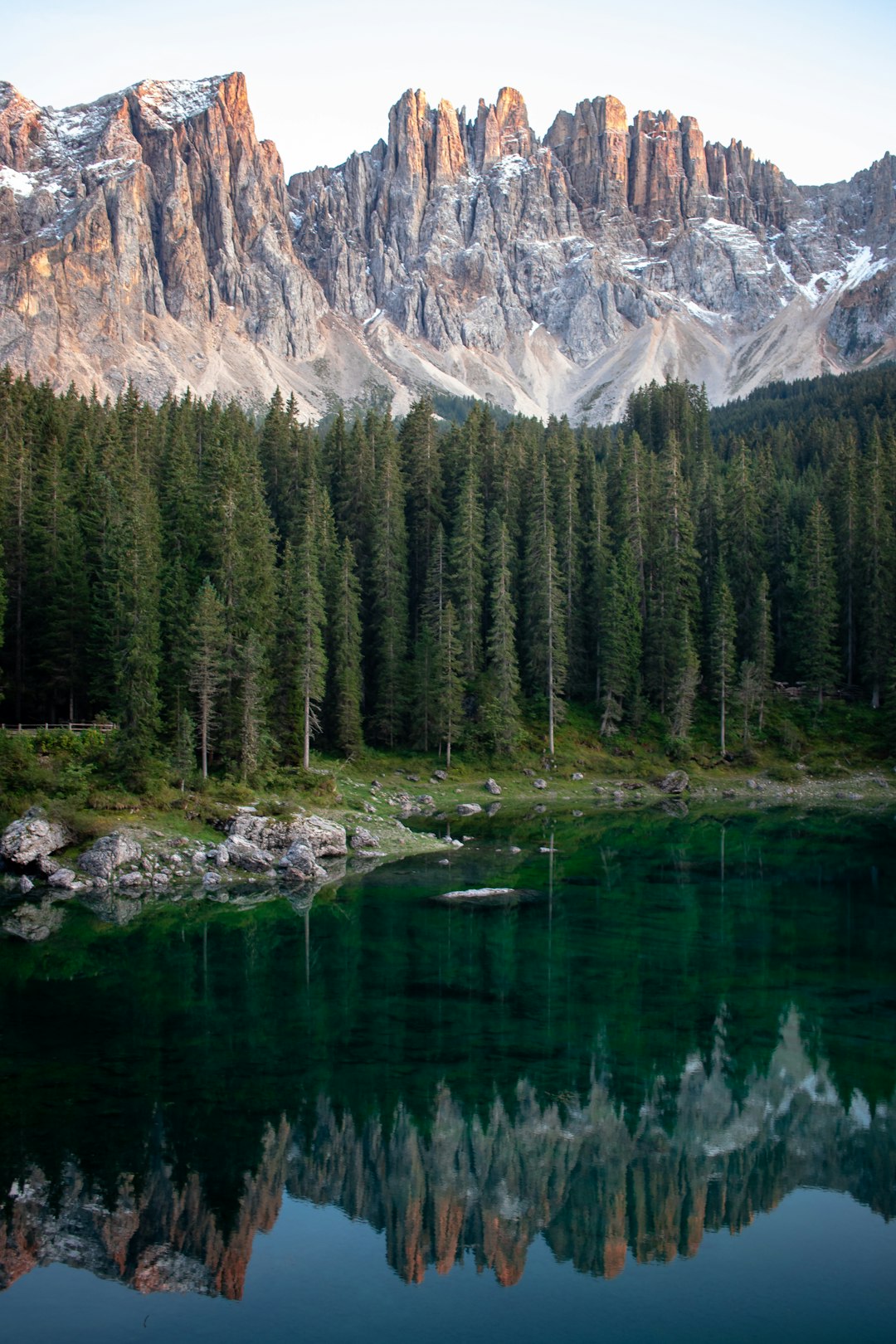 travelers stories about Mountain range in Karersee, Italy