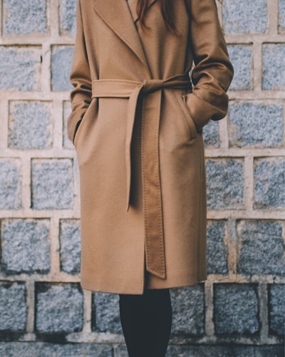 Manteau long camel