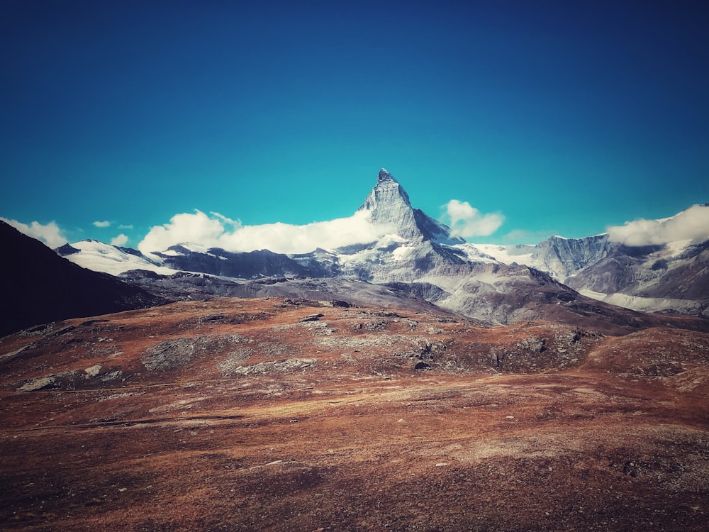 mountain under blue sky