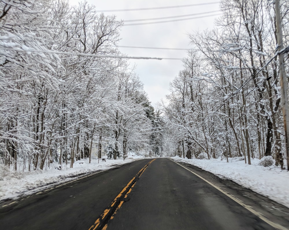 empty asphalt road