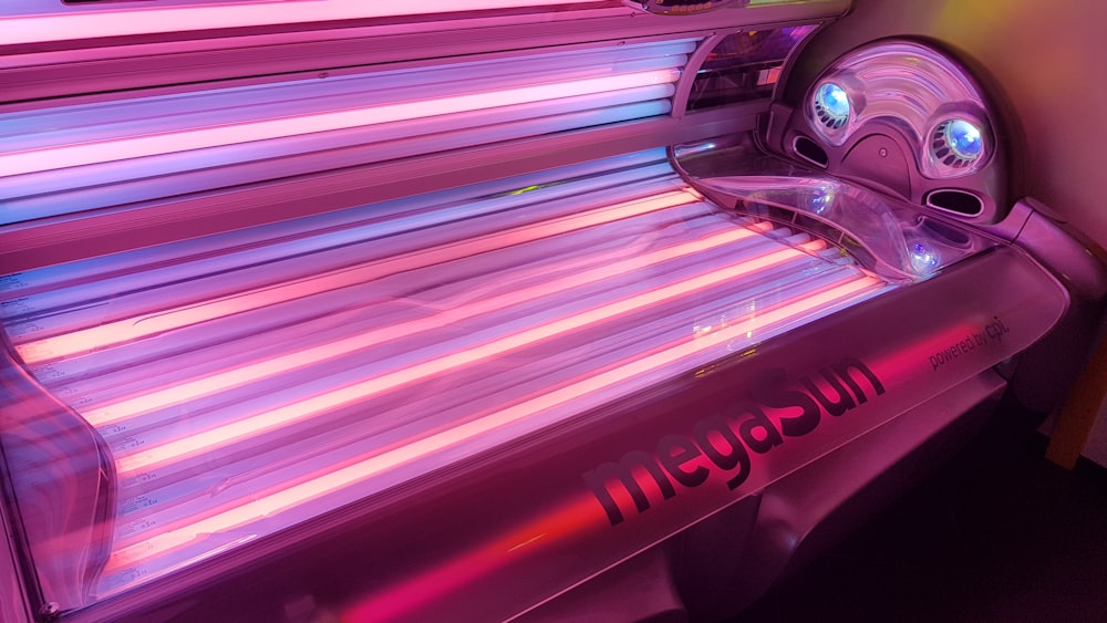 pink MegaSun tanning bed