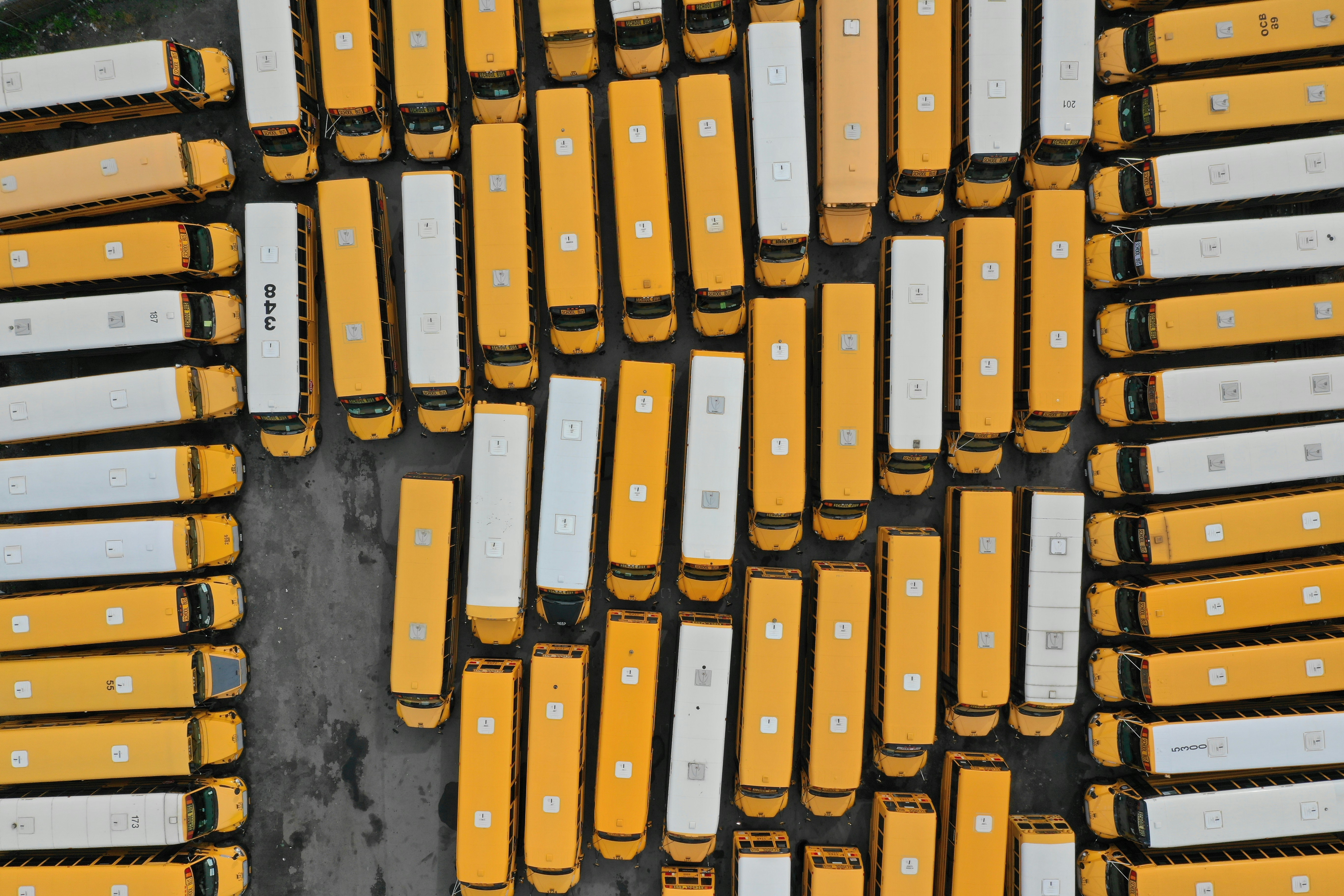 School Bus Parking lot