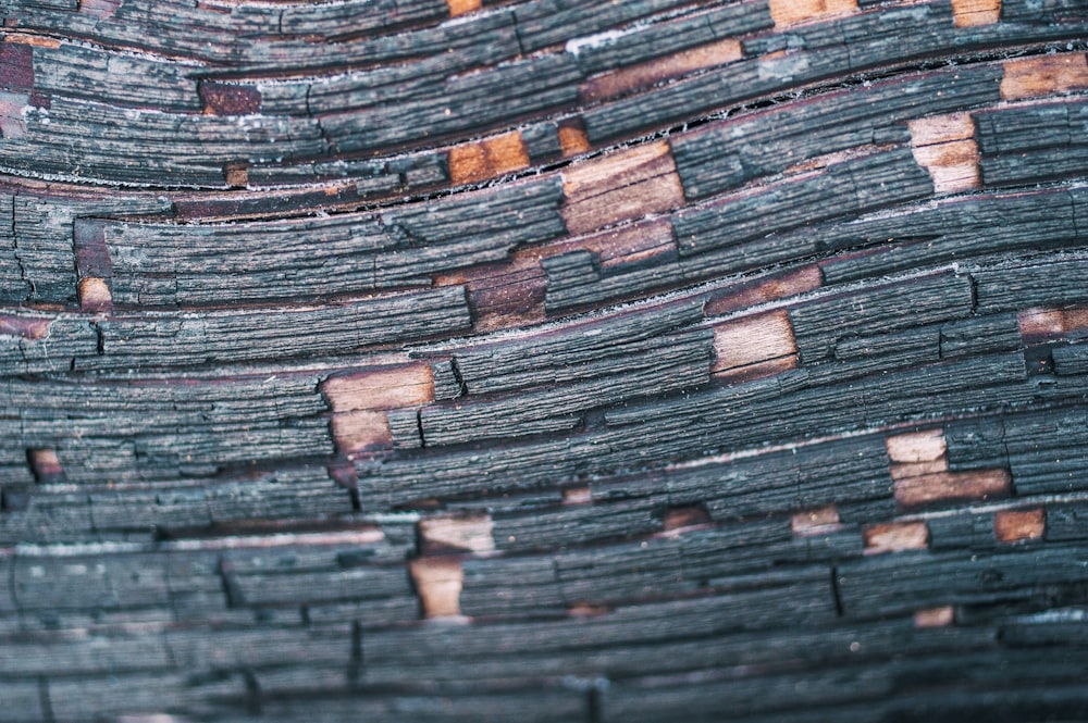 un primo piano di un pezzo di legno