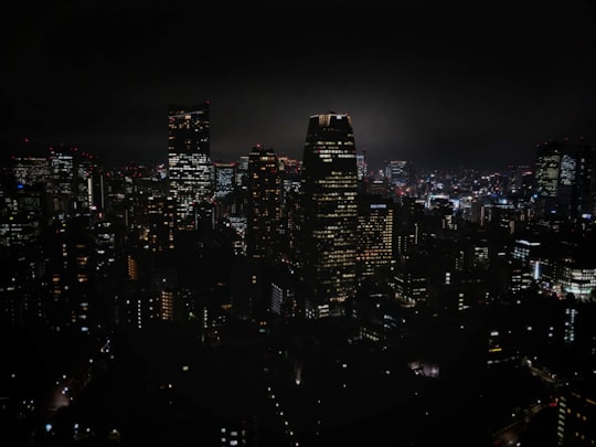 aerial photography of buildings in Zōjō-ji Japan