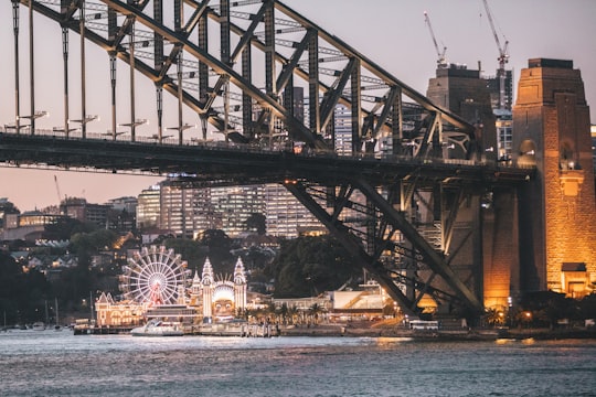black bridge in Sydney Harbour Bridge Australia