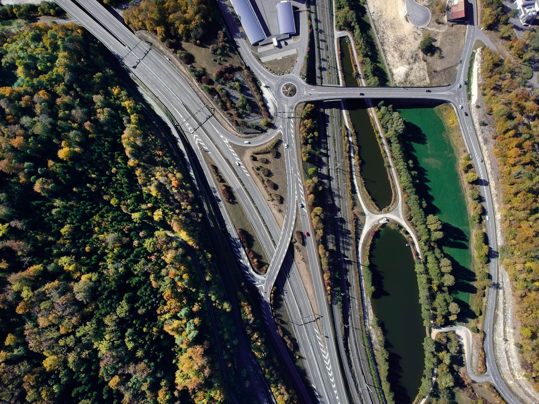 aerial photography of bridges