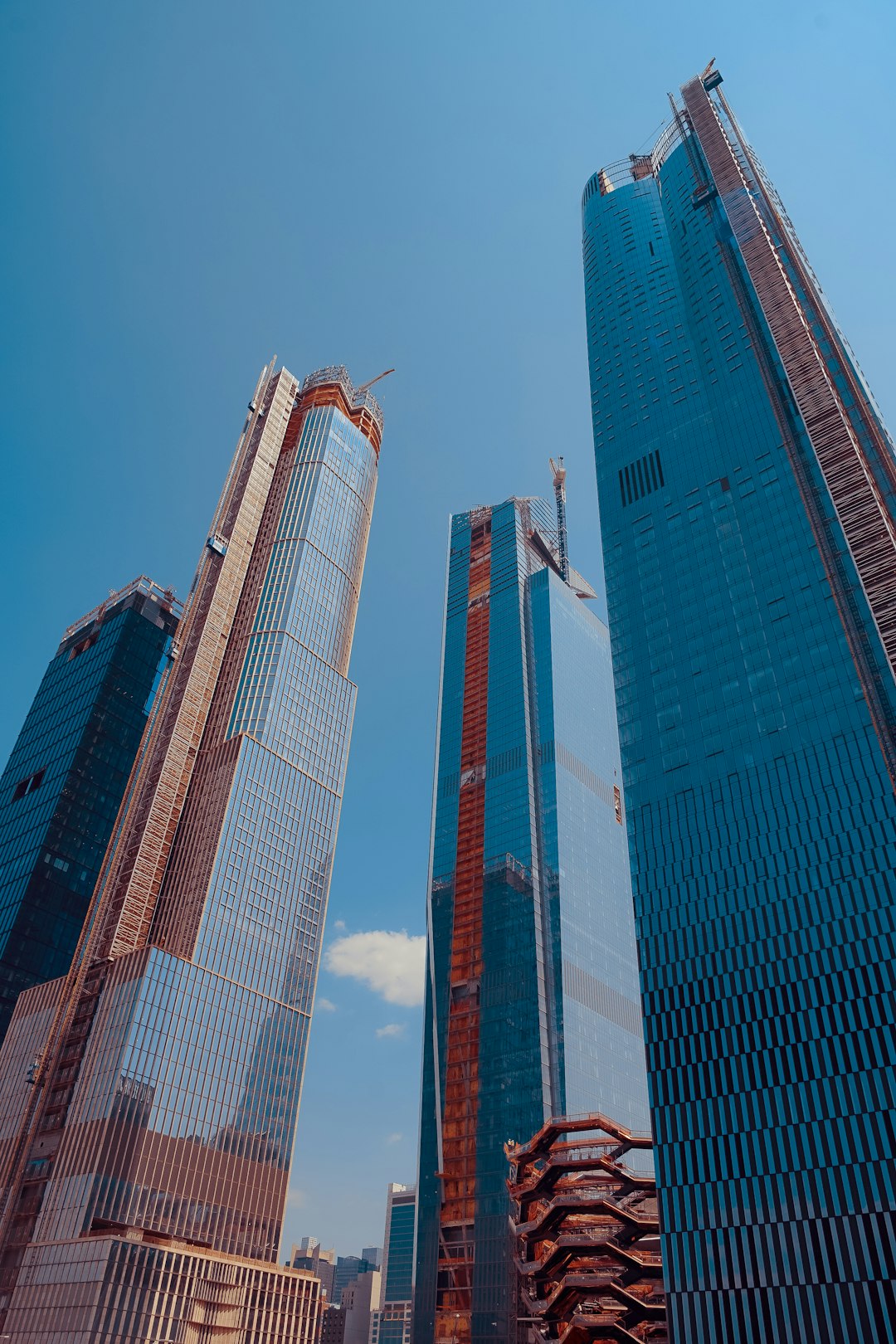 blue concrete building