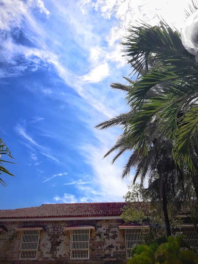 A sunny view of a health clinic in the Virgin Islands.