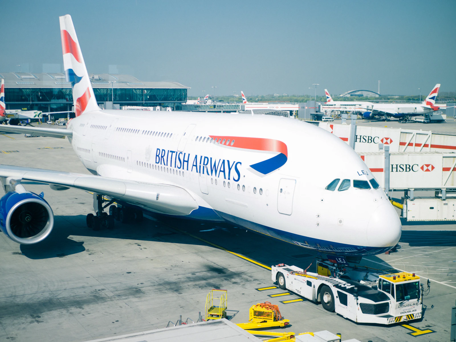British Airways Airbus A380 at London Heathrow Airport