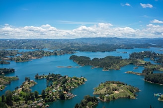 islands with buildings during day