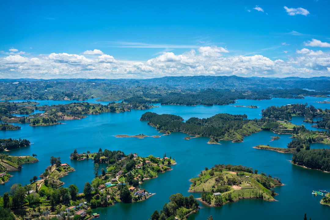 islands with buildings during day