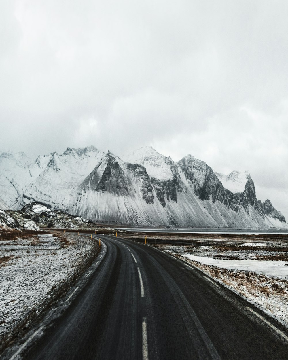 black-paved road