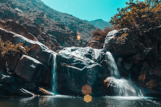 wide photography of waterfalls in Virú Peru