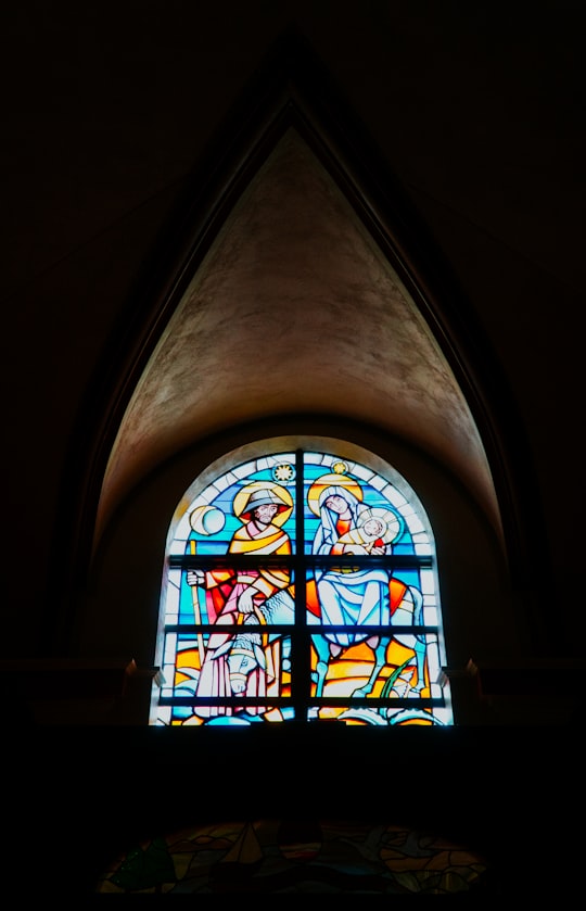 Mother Mary, Joseph and baby Jesus wall glass decor in Windsor Canada