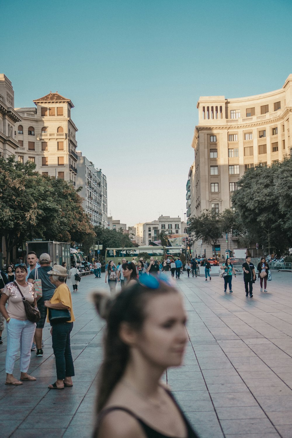 group of people near the building