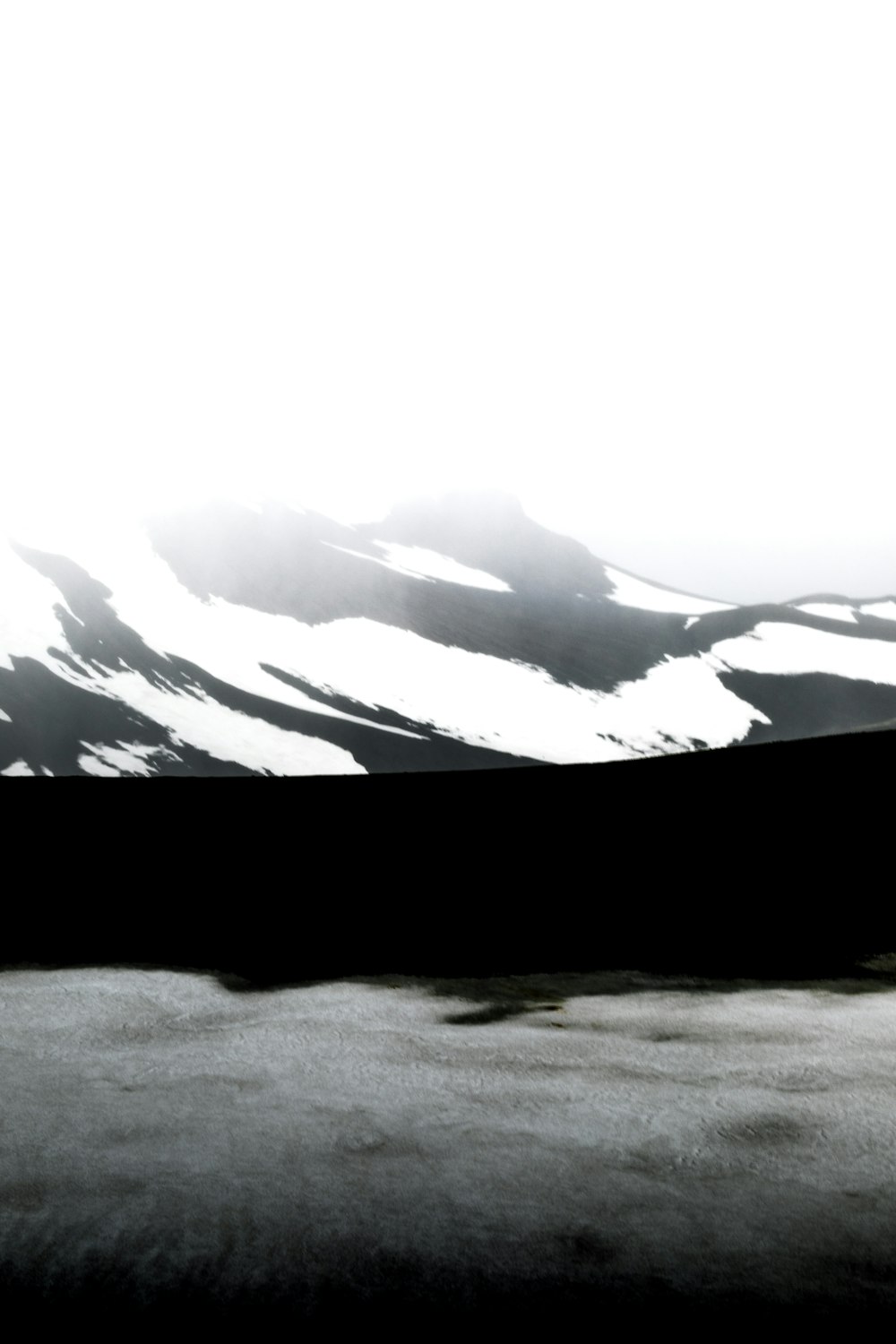 snow capped rocky mountain