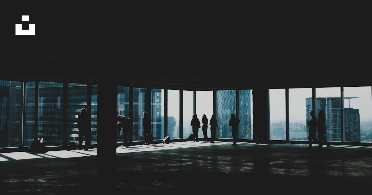 Windows Inside Building People walking near glass window inside building photo – Free Chicago ...