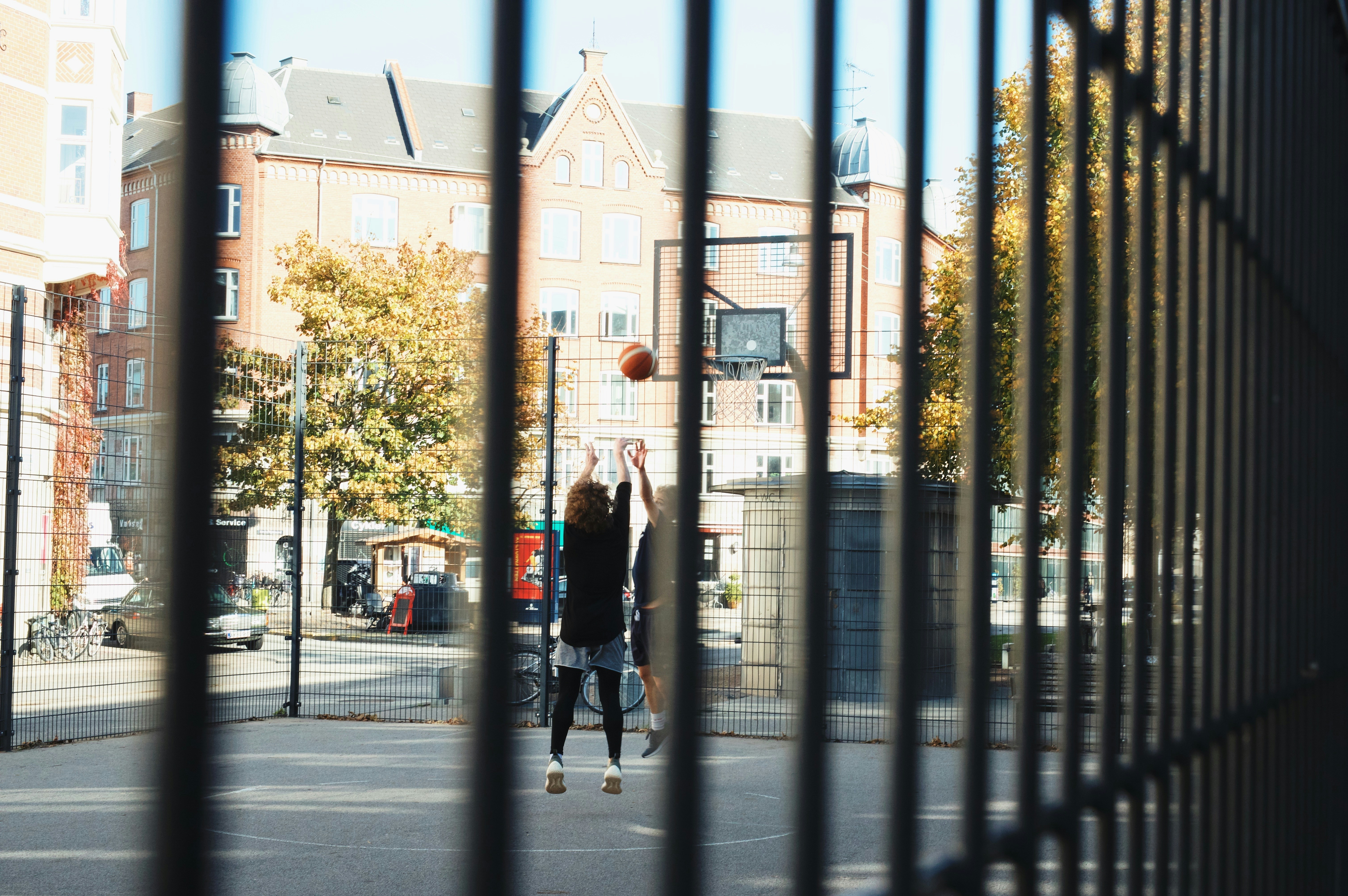 person playing basketball