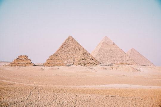 Pyramid of Giza in Great Pyramid of Giza Egypt