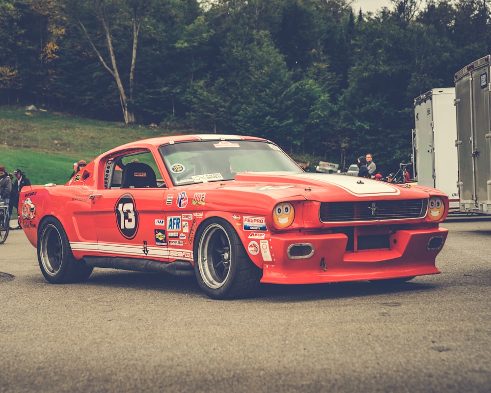 red coupe