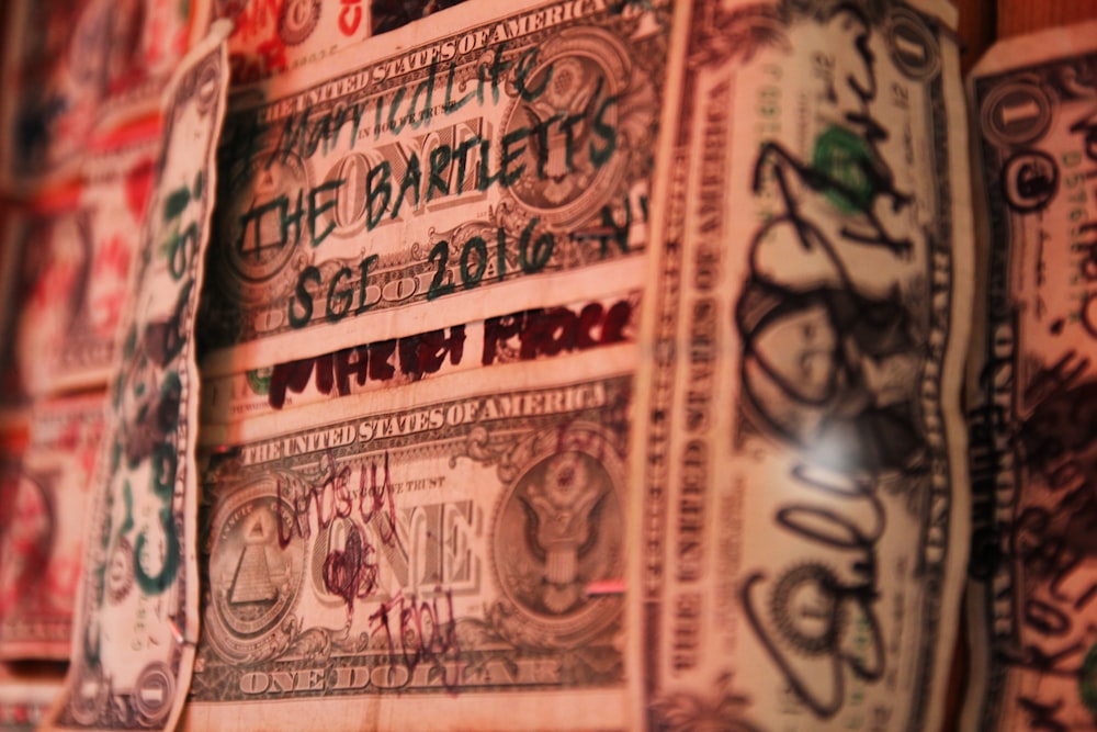 US dollar banknote collection