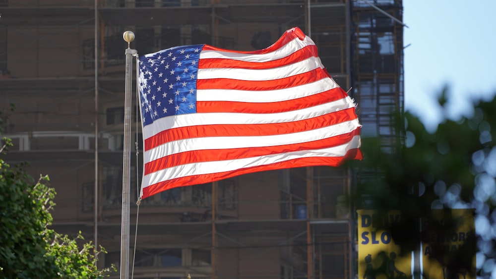 waving USA flag