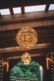 Rustic garden design with warm lighting creating a cozy outdoor atmosphere.